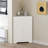 Floor Corner Cabinet With 2 Doors And Adjustable Shelves