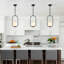 Luminaire suspendu sphérique ovale unique à 1 lumière à intensité variable de 7,87 po pour îlot de cuisine-119276353
