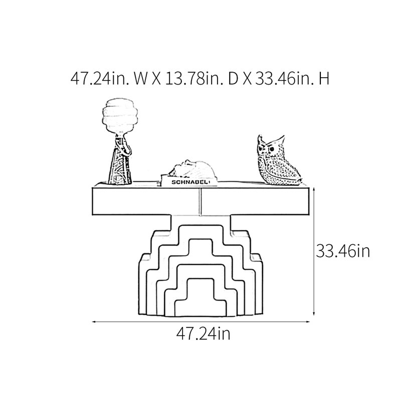 Console Modern Minimalist Art, H 33,46 po x l 47,24 po x P 13,78 po