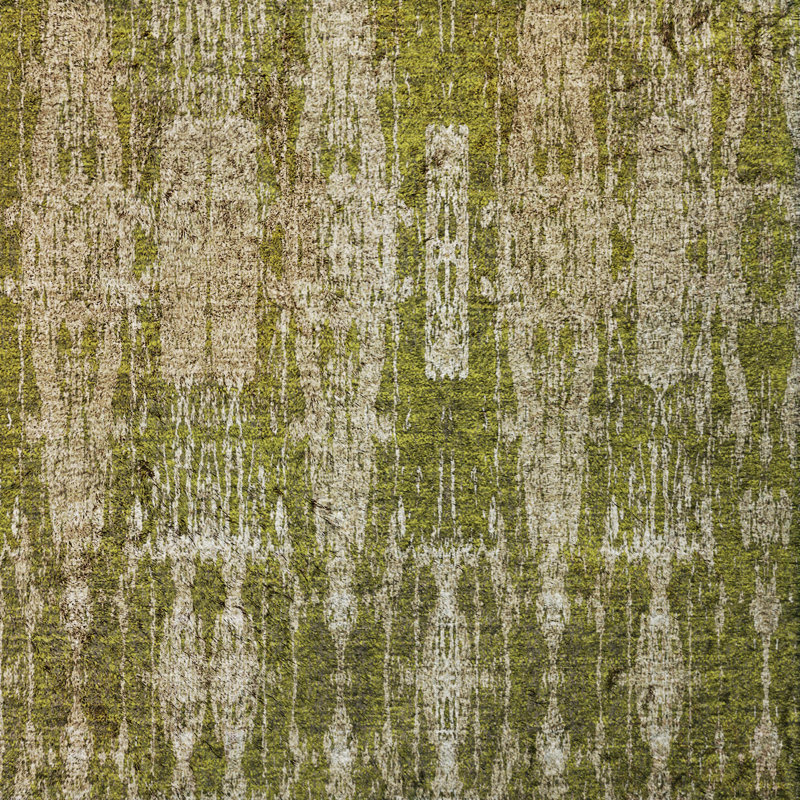 Tapis marocain de qualité supérieure lavable à la machine Dream Shag ADS580, Olive, 2'6" x 3'10"