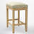Cindina 24" Hand-Brushed Wood Backless Counter Height Bar Stools Mid-Century Farmhouse Short Stools-108833680