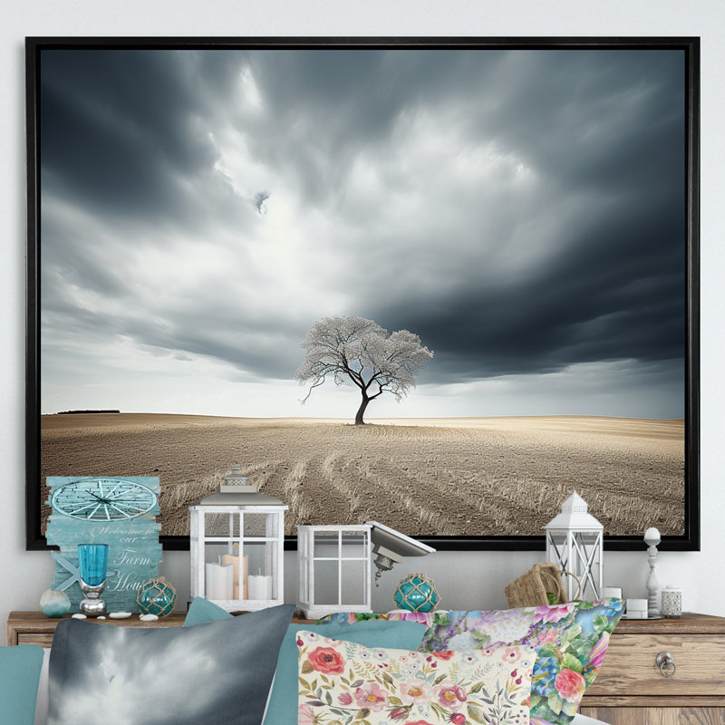 «Peadowies Endless Horizons III», reproduction sur toile, H 24 po x l 32 po x P 1 po, Cadre flottant noir