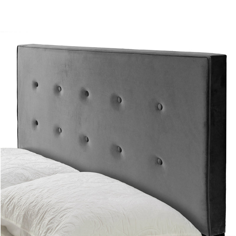 Thessing Upholstered Standard Bed, Silver Gray