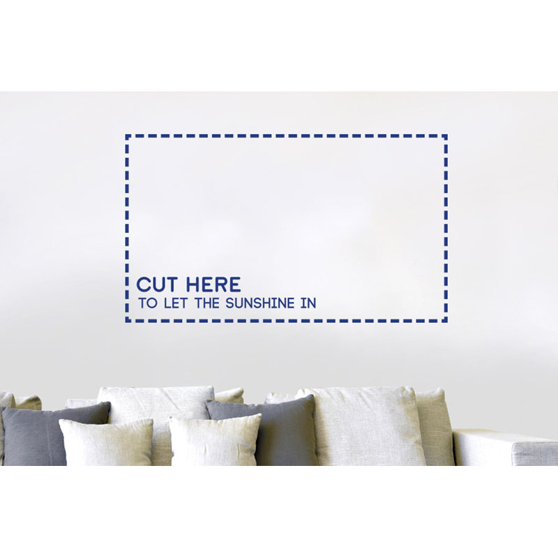 Non-Wall Damaging Wall Decal, Dark Blue, Large