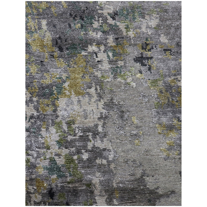 Area Rug in Charcoal/Gray/Mossy, Rectangle 8' x 10'