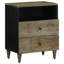 50cm W Metal Bedside Table