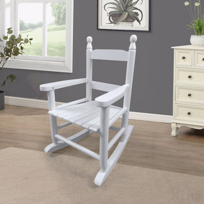 Children'S  Rocking White Chair- Indoor Or Outdoor -Suitable For Kids-Durable
