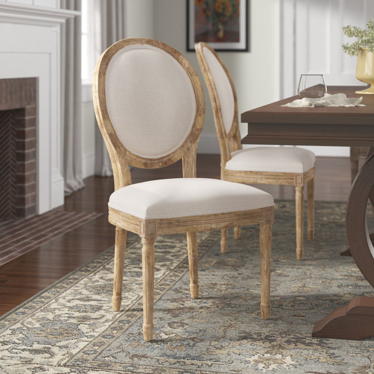 Geometric Round Top Chair Slipcovers for King Louis Chair