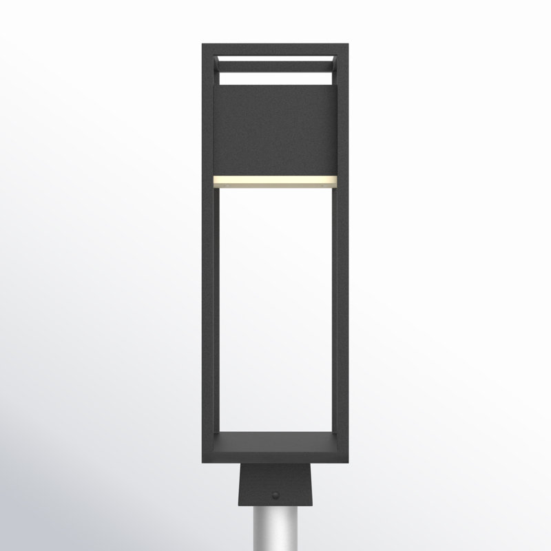 Tête de lanterne DEL câblée 1 lumière H 19,75 po Esquibel, H 19,75 po x l 6,25 po x P 6,25 po