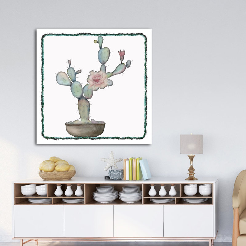 " Cactus 534 ", 24" H x 24" W x 1.5" D