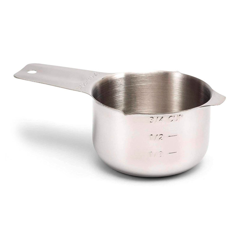 Stainless Steel Measuring Cups 1 Cup Measuring Cup (240 ml | 240 cc | 8 oz)  3/4 Cup 1/2 Cup Measuring Cup Kitchen Gadgets for Cooking