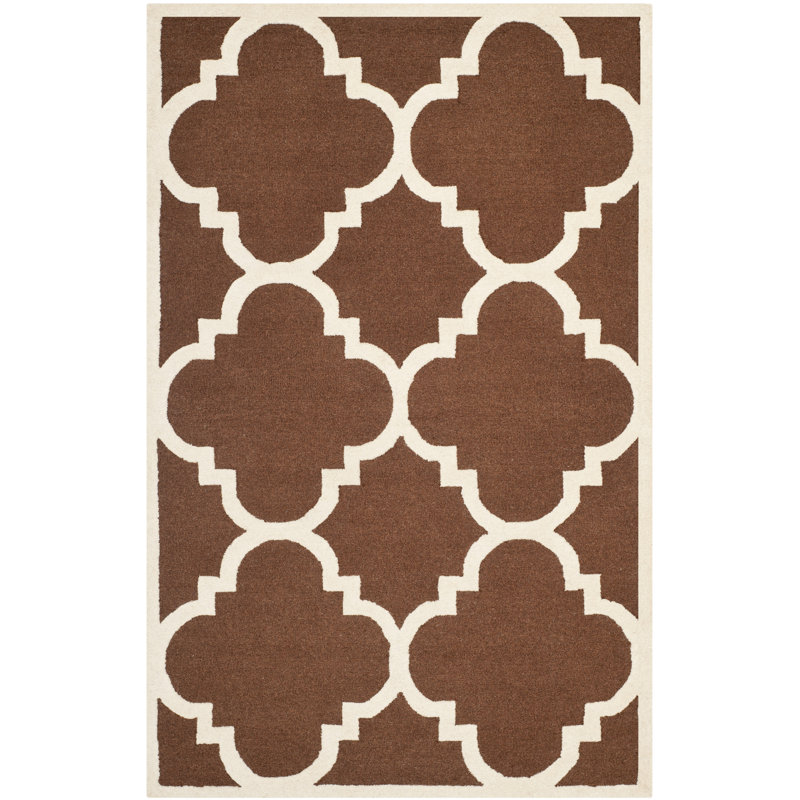 Cannen Hand Tufted Wool Geometric Rug, Rectangle 2'6" x 4'