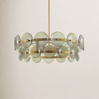Curtis 4 Light Glass/Metal Chandelier