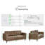 Jodi Faux Leather 3 Seater Sofa - Upholstered Modern Retro Stylish & Contemporary-95918123-110236177