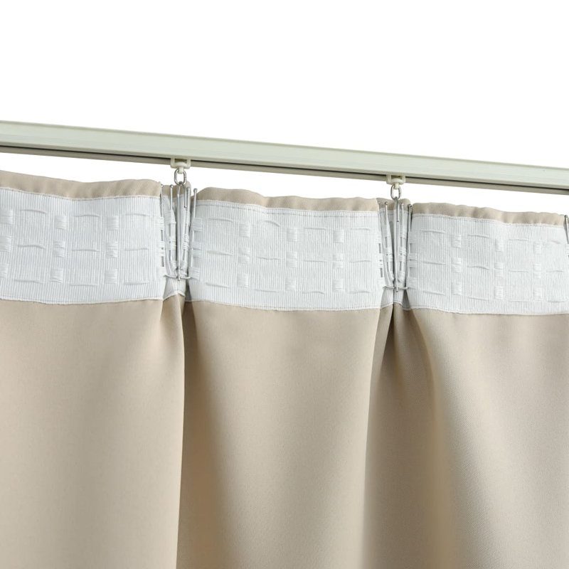 Azurae Blackout Curtain Single Panel, Beige