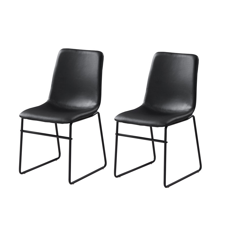 Chaise d'appoint rembourré, Noir, noir, noir, noir