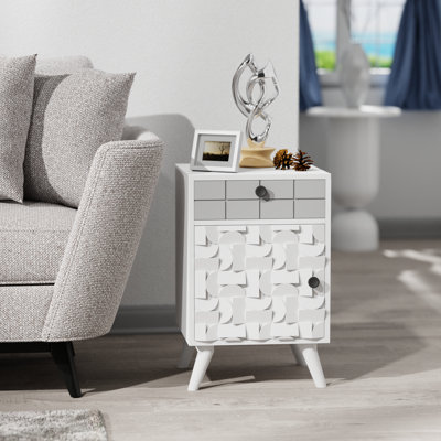 Jimenna 15.7'' W Solid Wood Nightstand