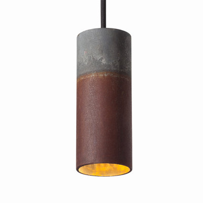Luminaire suspendu Roest 15V rouille-zinc