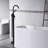Floor Mount Bathtub Faucet,Freestanding Tub Faucet Filler with Handheld Shower-85899933