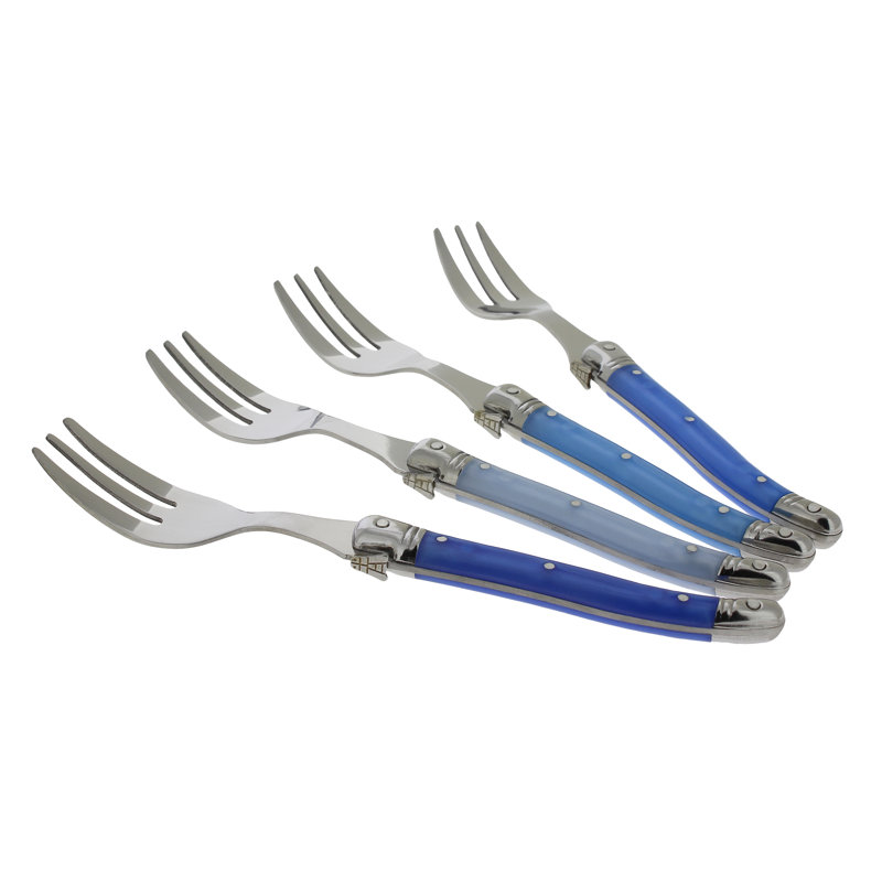 Laguiole Stainless Steel Salad / Dessert Fork, Blue