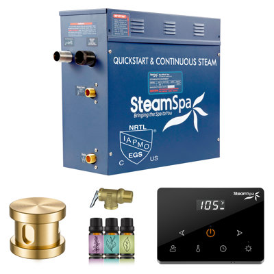 Oasis Series 6KW Steam Bath Generator With Continuous Steam Plus Fully Wireless Handheld Control