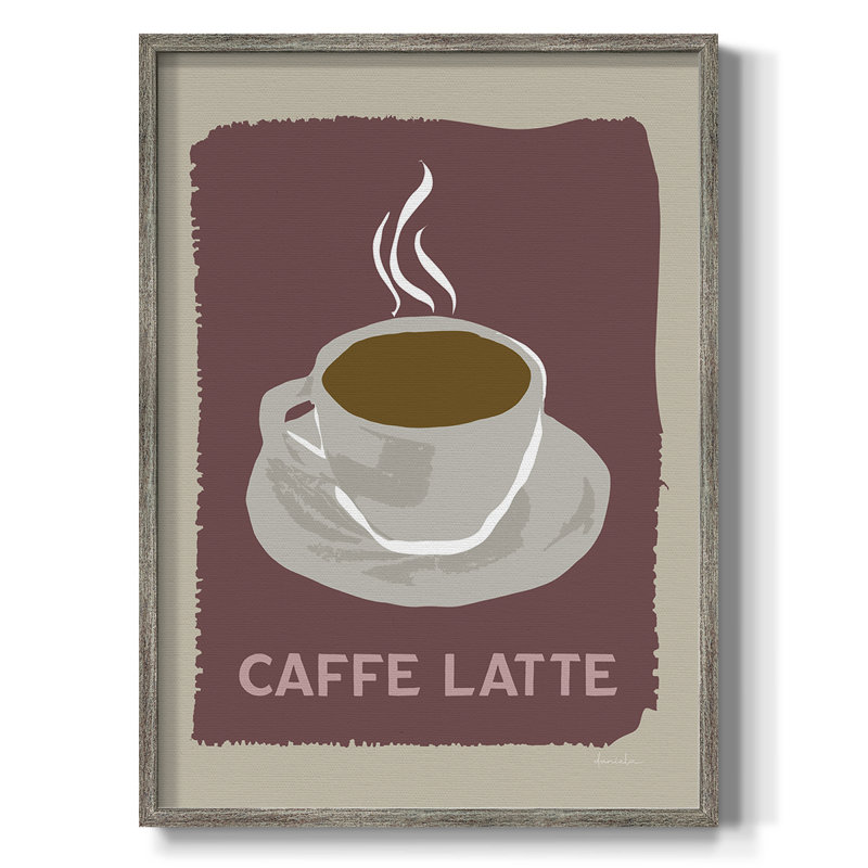 «Modern Coffee III», reproduction encadrée - bois massif, H 30 po x l 24 po
