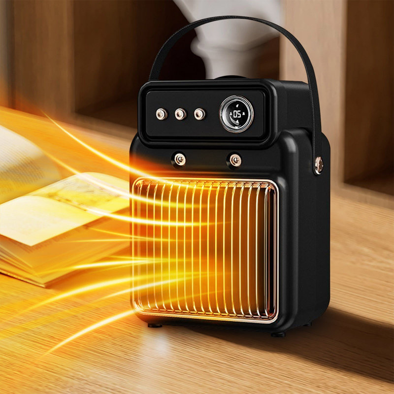 Spray Humidification Fan Heater 1200W High-power  Heating Heater Small Household Tabletop Timing Heater
