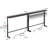 2-Pack Black Narrow Console Table Behind Couch