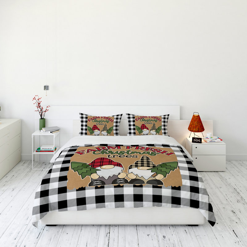 Modern & Contemporary Polyester Duvet Cover, King Duvet Cover + 2 King Shams