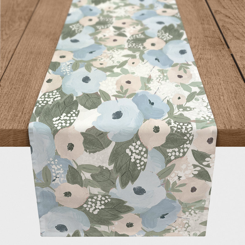 Chemin de table floral Halstead, 90 po x 16 po