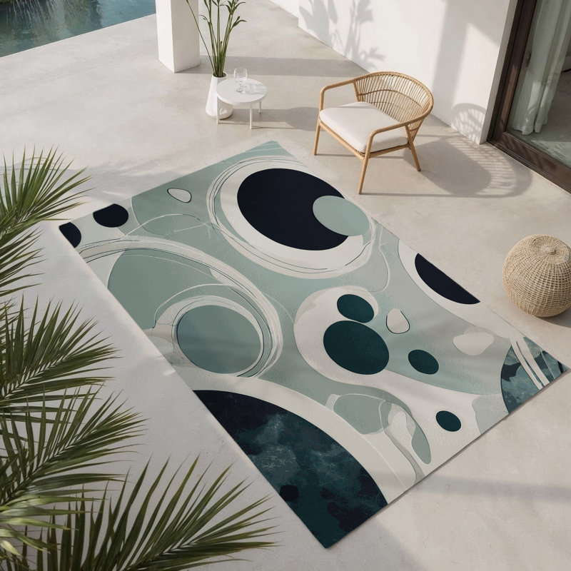 Tapis intérieur et extérieur Luminous Cluster, Rectangle 1 pi 6 po x 2 pi 6 po