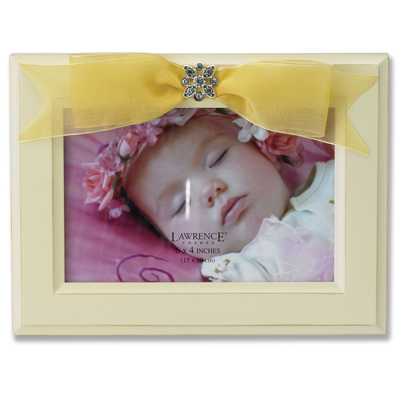 Cadre photo pour ruban baby, Jaune