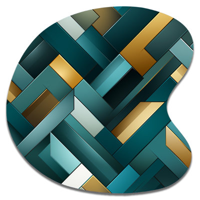 Hinckley - Abstract Metal Art In Irregular Drop Shape