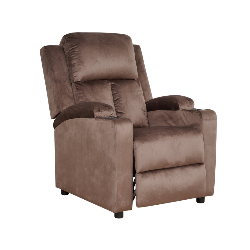 Chaise inclinable, Microfibre / microsuède brun