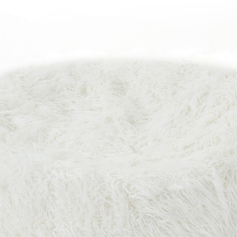 Fauteuil à billes confortable en fausse fourrure pour la détente et l'amélioration du style
