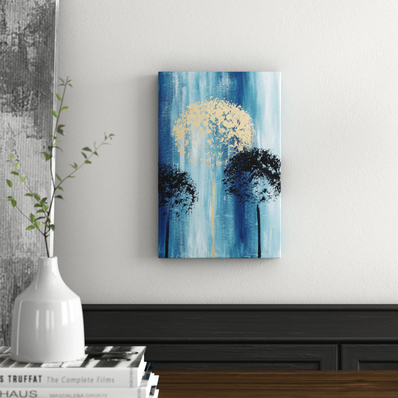 1 Piece Wrapped Canvas Painting, 38cm H x 25cm W x 3.81cm D