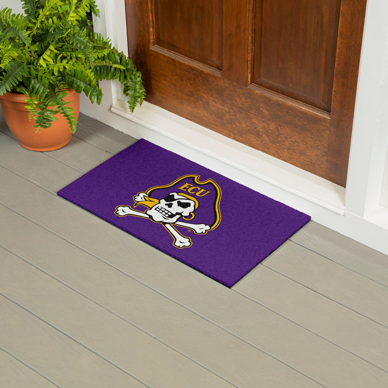 Tapis polychrome en PVC, 16 po x 28 po, East Carolina University