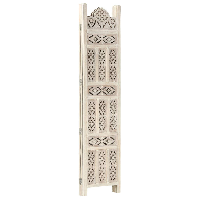 Shenandoah 165cm H Folding Room Divider, White, 3