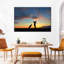 «Golfing at Sunset» sur impression sur toile-186289942
