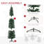 Arbre de Noël artificiel enneigé 6 pi avec base noire pliable 6 pi