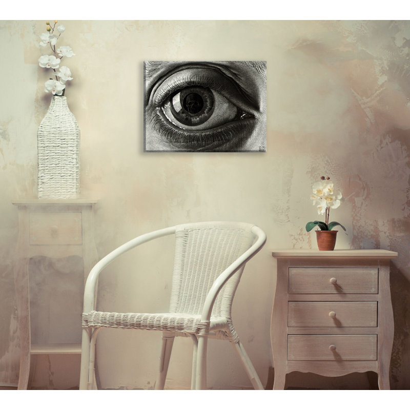 The Eye by M.C.Escher Gallery Wrapped Canvas, 13" H x 18" W