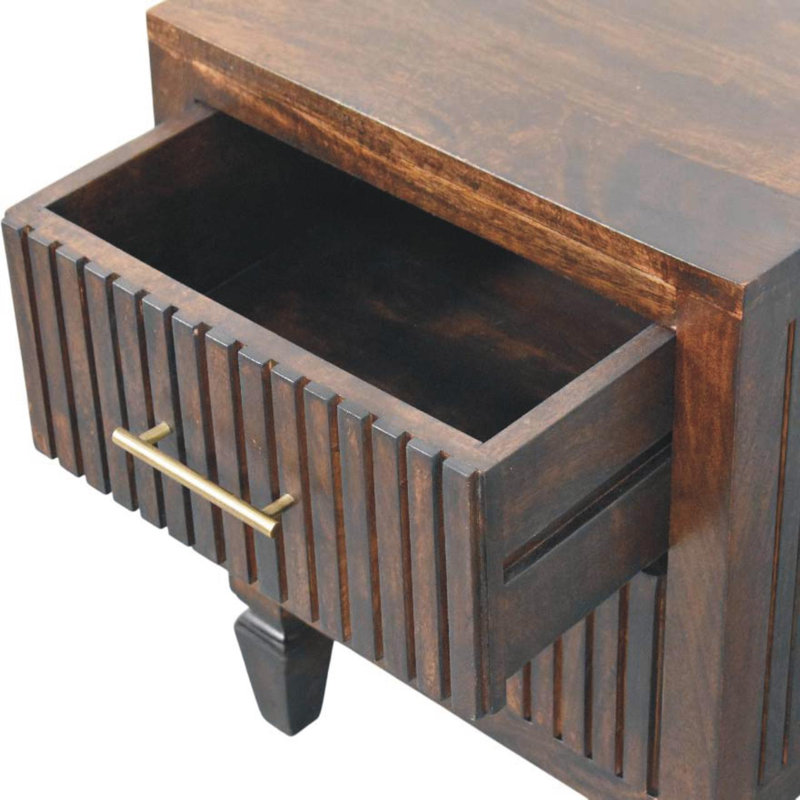 45cm W Solid Wood Bedside Table