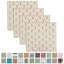 Serviettes de table 100% coton à imprimé multicolore-1948621612