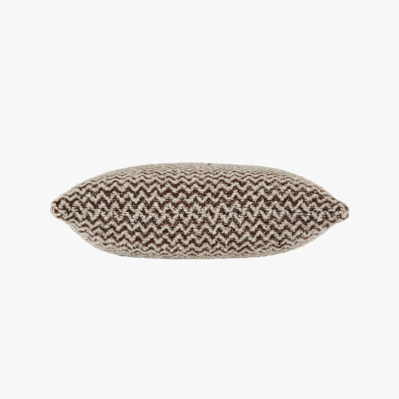 Chevron Pillow Cover & Insert, Brown/White