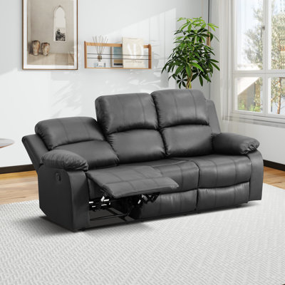 Canapé inclinable 3 places 78,5 po - Cuir synthétique, canapé inclinable 3 places