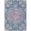 Tapis bleu intérieur / extérieur lavable à la machine Claudian ACN1236-103718797
