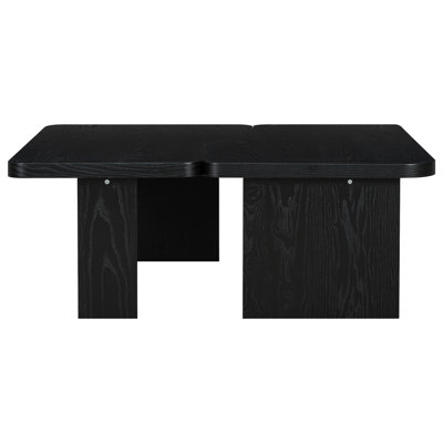 Fashionable Living Room Coffee Table, Material With Splicing Feature, Frame, 25 Lbs Load Capacity, Effortless To Assemble Contemporary Rectangular Function, & Dependable, Easy Setup