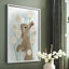 «Rabbit In Dandylions», reproduction encadrée - bois massif-1013067986-1013067984