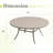 60" Round Patio Dining Table-2079112145