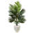 54'' Faux Palm Tree in Stone Planter